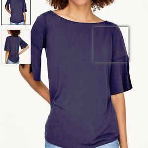 Loft Ruffle Cuff Top